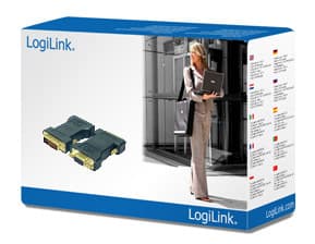 LogiLink AD0001, VGA, DVI-I, Sort