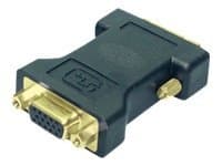 LogiLink AD0001, VGA, DVI-I, Sort Sort