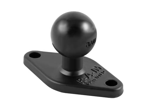 RAM RAM-B-238U - Monteringskomponenter (kulbas) - gummi, pulverlackerad marin aluminium