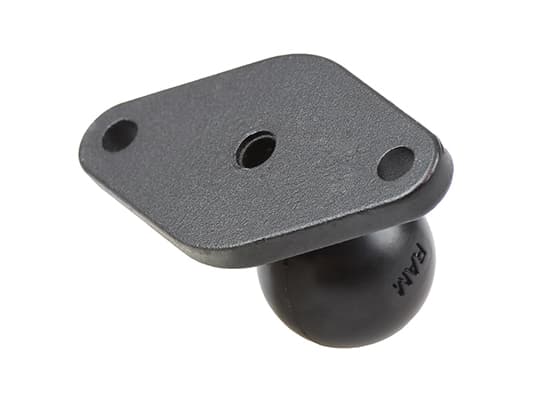 RAM RAM-B-238U - Monteringskomponenter (kulbas) - gummi, pulverlackerad marin aluminium