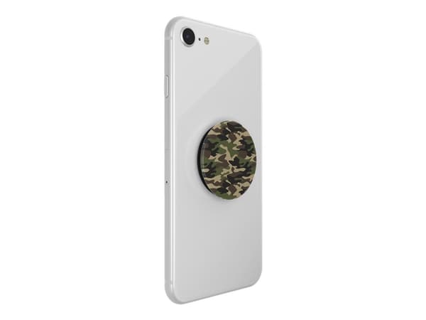 PopSockets PopGrip - Fingergrep/stativ for mobiltelefon - Woodland Camo Flerfarget
