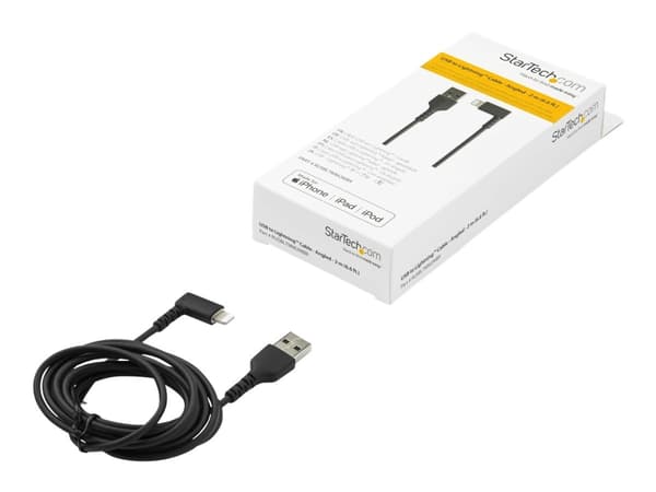 StarTech.com RUSBLTMM2MBR, 2 m, Lightning, USB A, Uros, Uros, Musta