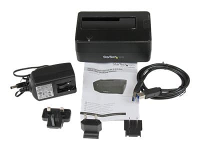 StarTech.com SuperSpeed USB 3.0 to SATA Hard Drive Docking station for 2.5/3.5 HDD - HDD Docking station - SATA Dock - HDD-dokkestasjon - brønner: 1