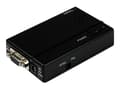 Miniatyrbild 2 av 5: StarTech.com High Resolution VGA to Composite (RCA) or S-Video Converter - PC to TV Video Adapter - 1600x1200 RGB to TV (VGA2VID) - Videokonverterare