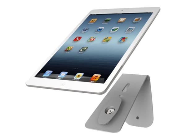 Compulocks Hovertab Security Tablet Lock Stand - Monteringssats (fot för stativ, självfästande monteringsplatta) - för surfplatta - stål Vit