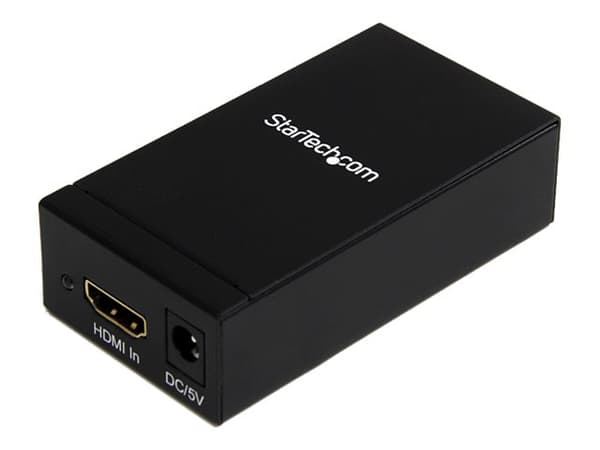 StarTech.com HDMI2DP, Aktiivinen videomuunnin, Teho, Musta, Terästä, CE, FCC, RoHS, 1920 x 1200 pikseliä