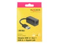 Pikkukuva 2 / 5: DeLOCK 65903, USB A-tyyppi, RJ-45, RJ-45, Musta, 0,135 m, Toiminta/Seikkailu, Teho