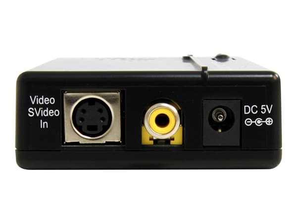 StarTech.com VID2VGATV2, Aktiivinen videomuunnin, Musta, Muovi, CE, FCC, TAA, REACH, 1600 x 1200 pikseliä, 1024 x 768,1280 x 1024,1600 x 1200