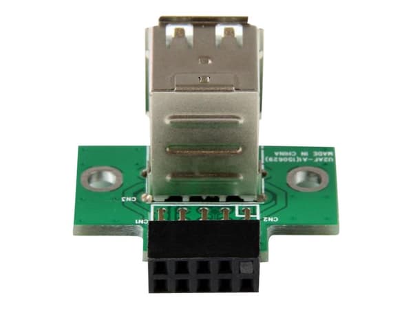 StarTech.com 2 Port USB Motherboard Header Adapter - USB adapter - USB (F) to 10 pin USB header (F) - USBMBADAPT2 - USB-adapter - USB (hunn) til 10-p