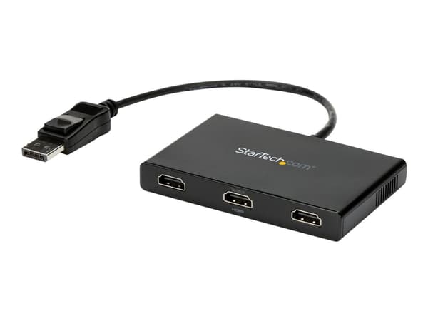 StarTech.com 3-Port Multi Monitor Adapter, DisplayPort 1.2 to HDMI MST Hub, Triple 1080p HDMI Monitor, Video Splitter for Extended Desktop Mode on Wi