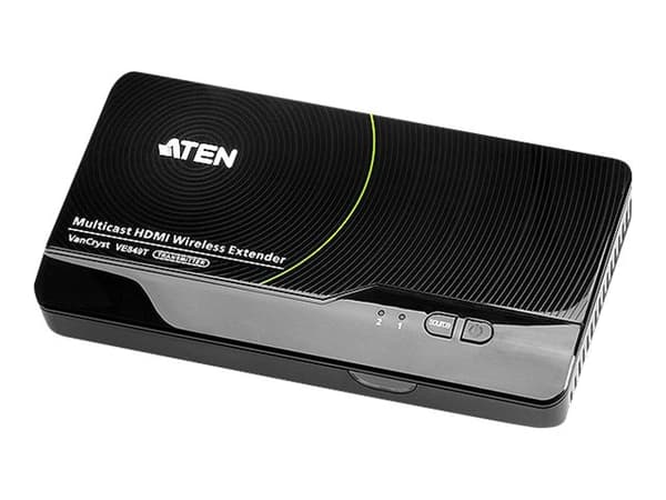 ATEN VE849R AV-forlenger AV-mottaker Sort