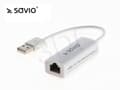 Miniatyrbild 5 av 5: SAVIO CL-24 - Nätverksadapter - USB 2.0 - 10/100 Ethernet x 1 - vit