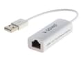 Miniatyrbild 1 av 5: SAVIO CL-24 - Nätverksadapter - USB 2.0 - 10/100 Ethernet x 1 - vit