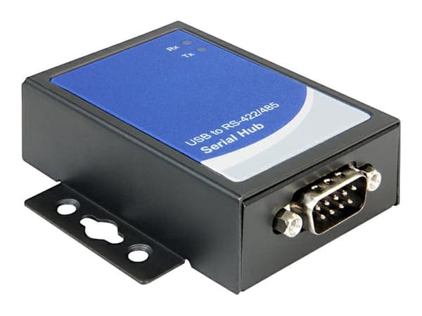Delock Adapter USB 2.0 to 1 x serial RS-422/485 - Seriell adapter - USB 2.0 - RS-422/485 Svart