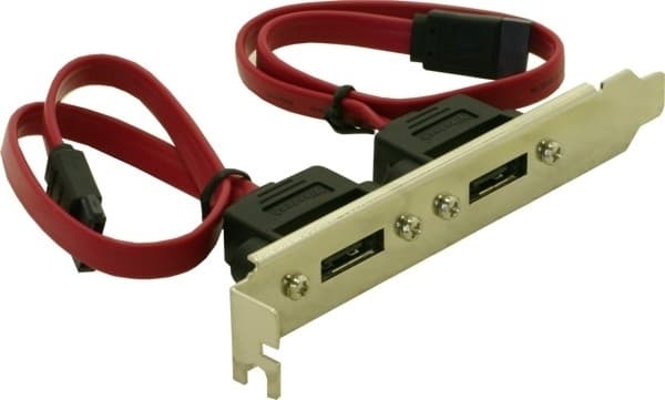 Delock - Intern til ekstern SATA-panel - SATA (hunn) til eSATA (hann) - 45 cm - for P/N: 70154