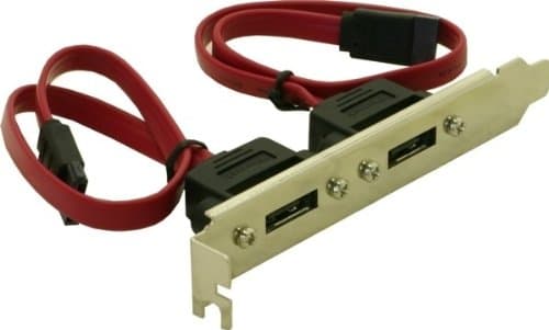 Delock - Intern til ekstern SATA-panel - SATA (hunn) til eSATA (hann) - 45 cm - for P/N: 70154