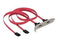 Delock - Intern til ekstern SATA-panel - SATA (hunn) til eSATA (hann) - 45 cm - for P/N: 70154