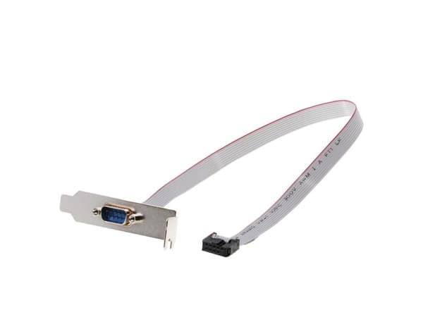 Delock Slot Bracket > 1 x Serial - Serielt panel - DB-9 (hann) til 9-pins IDC (hunn) - 40 cm