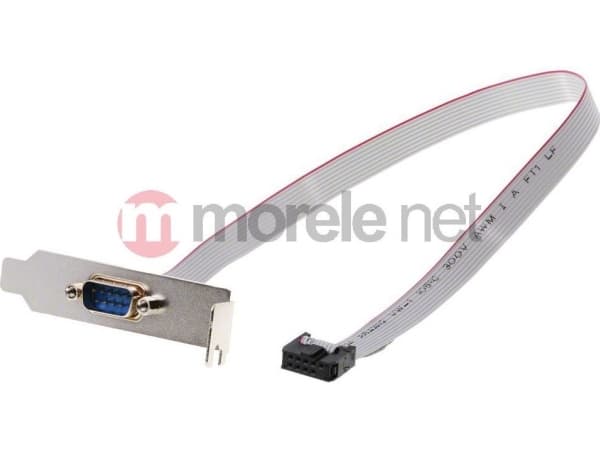 Delock Slot Bracket > 1 x Serial - Serielt panel - DB-9 (hann) til 9-pins IDC (hunn) - 40 cm