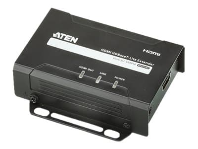 ATEN VE801R, 3840 x 2160 pikseliä, AV-vastaanotin, 70 m, Musta, HDCP