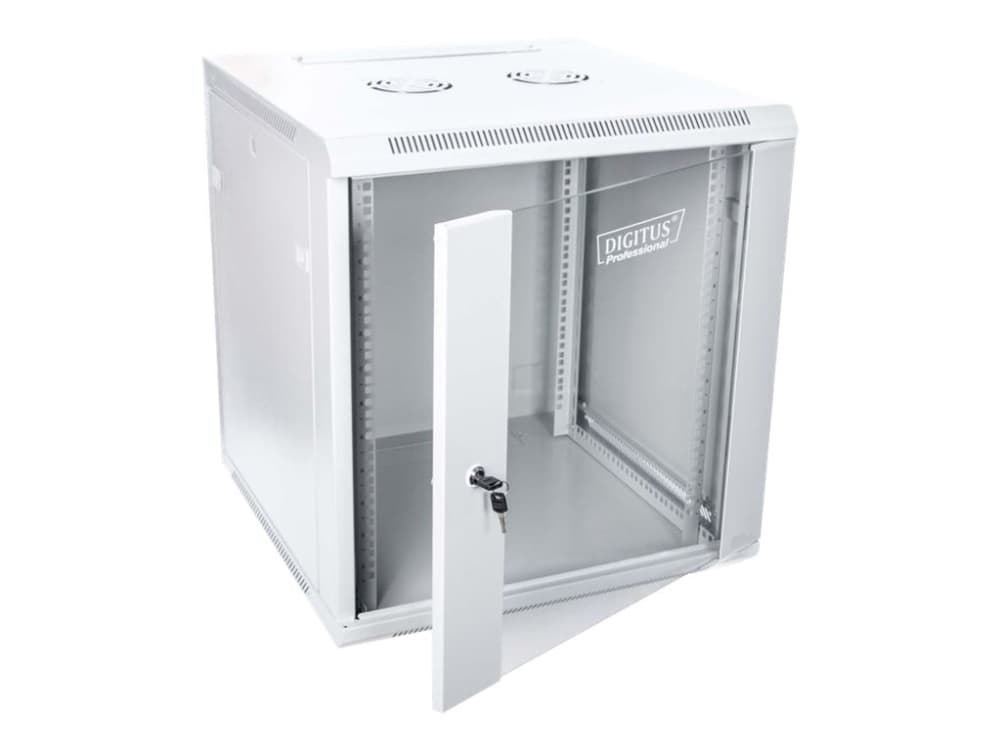 DIGITUS Professional DN-W19 12U/600 - Skåp - väggmonterbart - grått, RAL 7035 - 12U - 19"