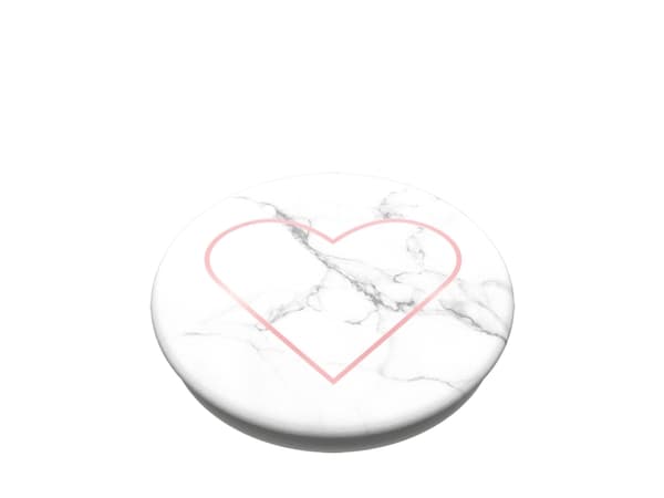 PopSockets Stoney Heart, E-Bok leser, Mobiltelefon/smarttelefon, Plate / UMPC, Passiv holder, Bil, Innendørs, Utendørs, Marmorfarget, Rød