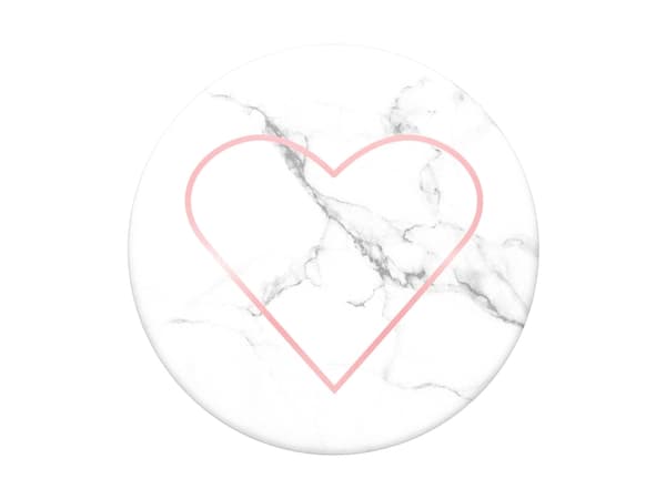 PopSockets Stoney Heart, E-Bok leser, Mobiltelefon/smarttelefon, Plate / UMPC, Passiv holder, Bil, Innendørs, Utendørs, Marmorfarget, Rød Marmorfarget, Rød