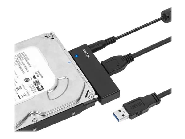Unitek Y-1039 - Lagringskontroller - 2,5", 3,5" - SATA 6Gb/s - USB 3.0