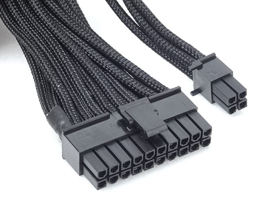 SilverStone PP06B-MB55 - Strømkabel - 24 pin ATX (20+4) (hun) - 55 cm - lajittelu