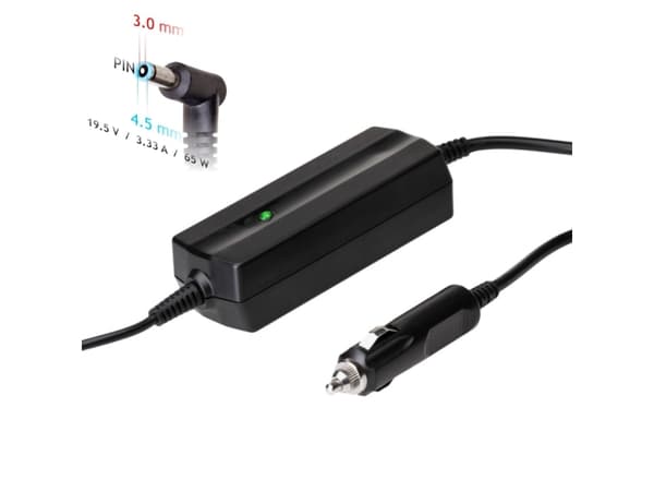 Akyga AK-ND-40, Kannettava tietokone, Auto, 12 V, 65 W, 19.5 V, 3,33 A