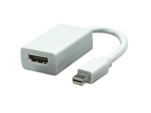TECHly - Video adapter - Mini DisplayPort hann til HDMI hunn - 15 cm - skjermet - hvit