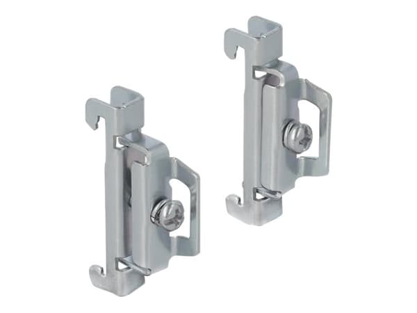 Delock - DIN rail clamp (en pakke 4)