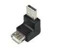 Miniatyrbild 3 av 5: LogiLink - USB-adapter - USB (hane) till USB (hona) - USB 2.0 - 90° kontakt, formpressad - svart