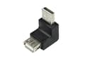 Miniatyrbild 5 av 5: LogiLink - USB-adapter - USB (hane) till USB (hona) - USB 2.0 - 90° kontakt, formpressad - svart