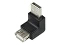 Miniatyrbild 2 av 5: LogiLink - USB-adapter - USB (hane) till USB (hona) - USB 2.0 - 90° kontakt, formpressad - svart