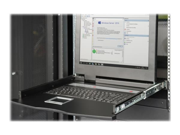 Digitus DS-72211, 48,3 cm (19"), 1366 x 768 pikseliä, 1000:1, TFT, 16,78 miljoonaa väriä, VGA