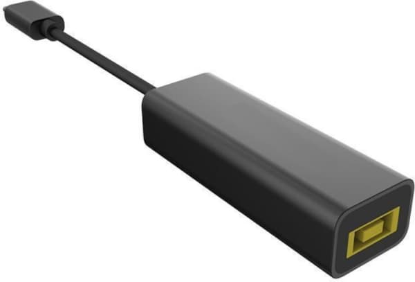 MicroConnect - Adapter för effektkontakt - Slim Tip (hona) till 24 pin USB-C (hane) - 20 V - 3 A - Strömförsörjningsstöd - svart