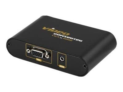 DELTACO - Videokort - 15 pin D-Sub (DB-15), minijack till power DC jack, HDMI - stöd för 1080p