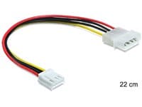 Delock - Strømkabel - 4-pin intern strøm (hann) til 4-pin mini-strømkontakt (hunn) - 30 cm