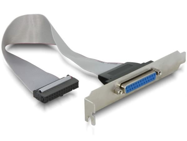 Delock - Parallellpanel - DB-25 (hunn) til 26 pin IDC (hunn) - 22 cm