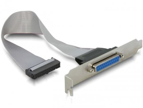 Delock - Parallellpanel - DB-25 (hunn) til 26 pin IDC (hunn) - 22 cm