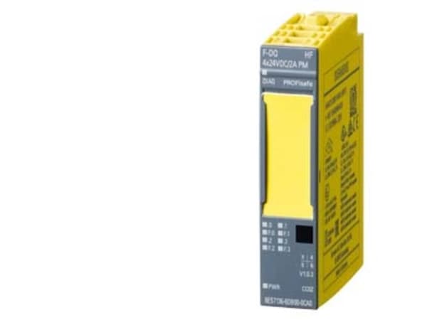Siemens 6ES71366DB000CA0, Digitalt, Utgang (signal), 4 kanaler, 4 kanaler, 24 V, Grå, Gult