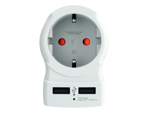 Skross 1500280, Type G (UK), Type C (Europlug)+Type F, 100 - 250 V, 7 A