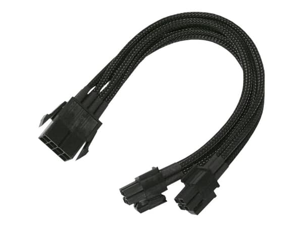 Nanoxia - Strømforlengelseskabel - 8-pins EPS12V (4+4) (hann) til 8-pins EPS12V (hunn) - 30 cm - grønn