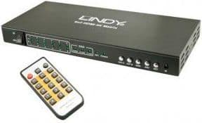 Lindy 38148, HDMI, Metall, Svart, 4096 x 2160 pixlar, 7.1 kanaler, 36 bit