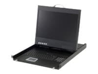 LevelOne KVM-8901 - KVM-konsoli - PS/2, USB - 19" - rackversio - 1440 x 900 - 250 cd/m² - 500:1 - VGA