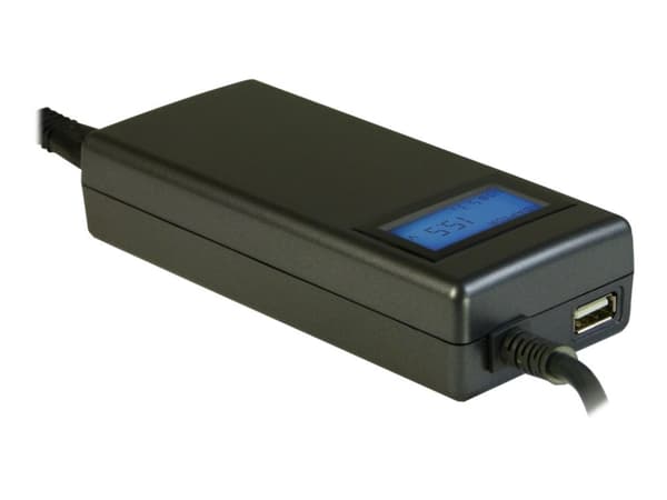 Inter-Tech CobaNitrox Xtended NB-90U - Strømadapter - AC 100-240 V - 90 watt - Europa Sort