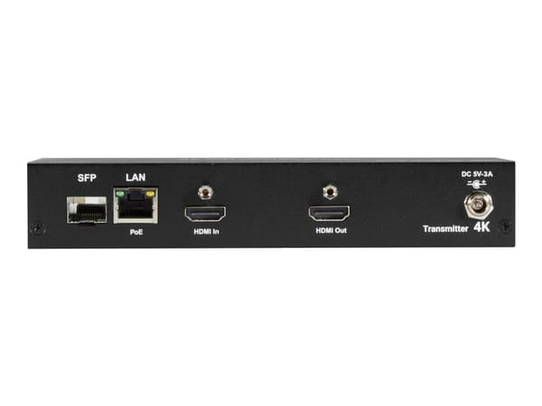 Black Box MediaCento IPX 4K Transmitter - Video/ljud/infraröd/USB/seriell förlängare - sändare - 1GbE, Fibre Channel - USB - fiberoptisk, 1000Base-T