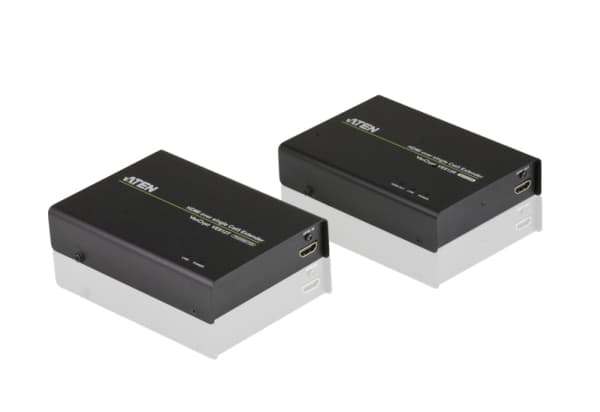 ATEN VE812 AV-forlenger AV-sender og -mottaker Sort