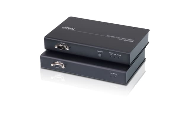 ATEN CE620, Lähetin & vastaanotin, Langallinen, 100 m, Cat5e, Cat6, Cat6a, Musta, Metalli